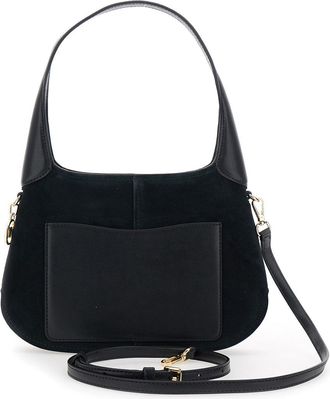 Michael Michael Kors Womens Shoulder Bag Alice Black Suede Cow Leather (suede)