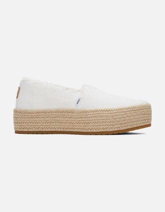 Toms Toms Womens Valencia Womens Espadrilles - White - Size: 8