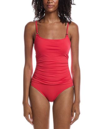 Anne Cole Shirred Mallot One-Piece