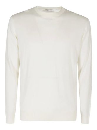 FILIPPO DE LAURENTIIS crew-neck fine-knit sweater - Neutrals