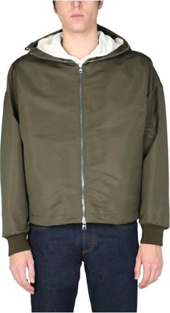 Alexander McQueen Blake Painting Jacket - Heren - Zomerjassen - Groen - XL - Polyester - Jassen