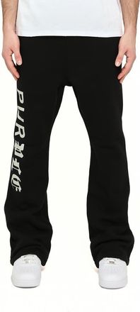 Purple Heavyweight Fleece Flared Pants in Black at Nordstrom, Size Xx-Large