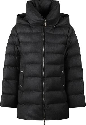 Moorer Grijze Winterjassen - Dames - Winterjassen - Zwart - S - Jassen