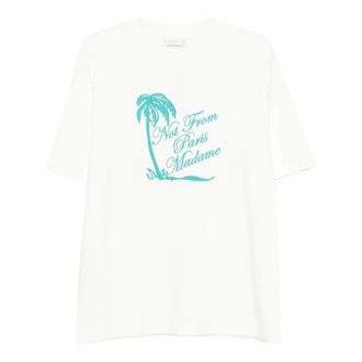 Dr&ocirc;le de Monsieur Heren, Tops, Wit, Maat: XL Katoen