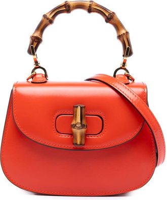 Gucci Pre-owned Gucci Mini Calfskin 1947 Bamboo Top Handle Bag Ladies 1V7ANU2VAEMATCEV
