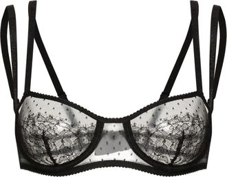 Dolce & Gabbana Reggiseno a balconcino in pizzo - Nero