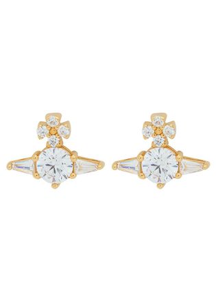 Vivienne Westwood Ofelia orb Sterling Silver Stud Earrings - Gold - One Size