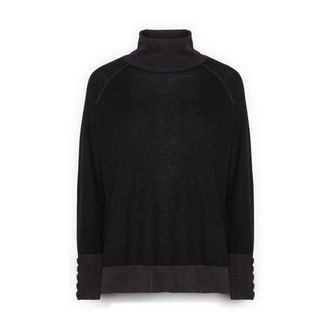 Elena Miro Dames, Truien, Zwart, Maat: 3XL Wol