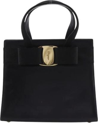 Ferragamo Pre-owned Handbags, female, Black, Size: ONE SIZE Pre-owned