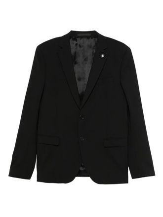 Manuel Ritz buttoned wool-blend jacket - Black