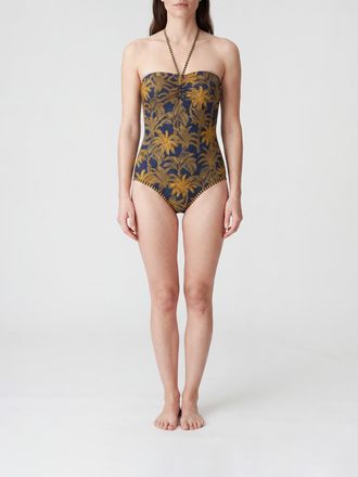 Eres Costume intero con stampa tropicale e scollo a cuore