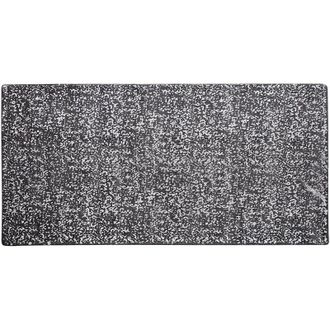 Beliani Beliani - Alfombra De Viscosa Gris Y Plateado 80 X 150 Cm Para Sal&oacute;n Esel