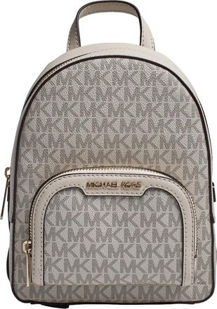 Michael Kors Extra-kleine Logobagpack - Dames - Rugzakken - Beige - ONE Size - Polyester - Tassen