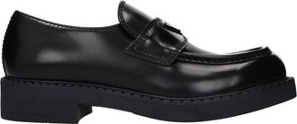 Prada mannens Leren zwarte loafers