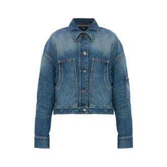 Amiri Denim Jackets, female, Blue, Size: XS Outerwear Amiri