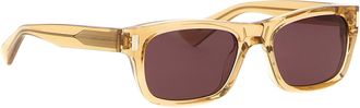 Saint Laurent Mens Beige Acetate Sunglasses