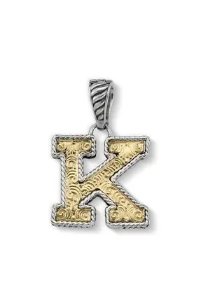 Samuel B. Two-Tone Initial Pendant in Silver/gold K at Nordstrom Rack