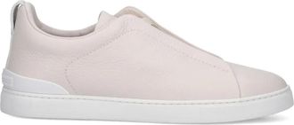 Ermenegildo Zegna Triple Stitch sneakers - men - Calf Leather/Rubber/Fabric - 10.5 - Neutrals