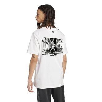 adidas T-Shirt ADIDAS ORIGINALS MILAN SST GFX T, Herren, Gr. XXL, wei&szlig;, Obermaterial: 100% Baumwolle, normal, Rundhals, Shirts T-Shirt, f&uuml;r Erwachsene, mit R