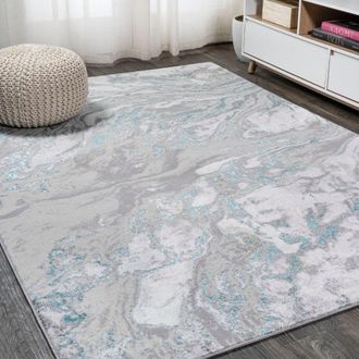 Jonathan Y Designs Swirl Marbled Abstract Area Rug