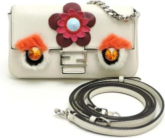 Fendi Pre-owned Handbags, female, White, Size: ONE SIZE Pre-owned Leather fendi-bags