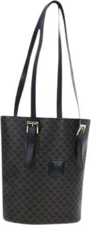 Celine Pre-owned Vintage Tote Bag - Dames - Vintage Shopper - Zwart - ONE Size - Leer - Vintage