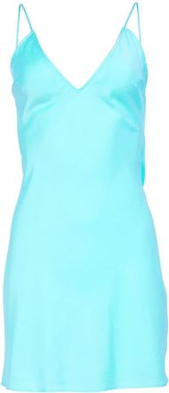 Fleur du Mal Crystal mini low-back slip - women - Spandex/Elastane/Silk - S - Blue