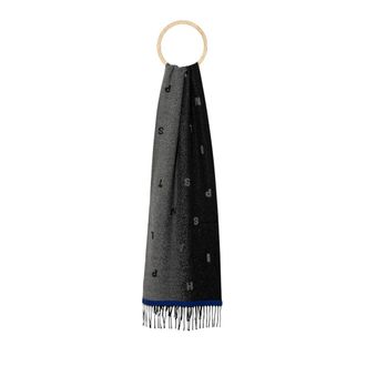Paul Smith Sciarpa Jacquard con Logo - - Accessories - Uomo - Grigio - ONE SIZE