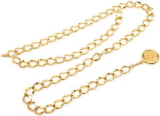 Chanel Pre-owned Chain belt - Dames - Vintage Accessoires - Geel - ONE Size - Vintage