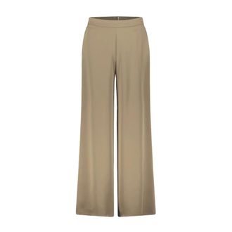 Vera Mont Broeken, Dames, Bruin, S, Satijn, Wide Broeken