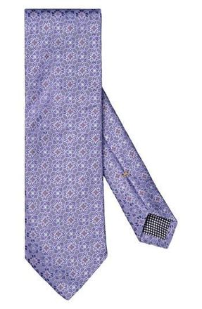 Eton Floral Silk Tie in Med Purple at Nordstrom Rack