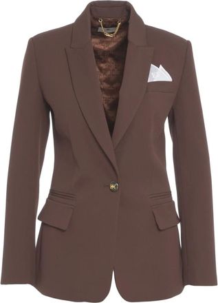 Elisabetta Franchi Mujer, Chaquetas, Marrón, Talla: L