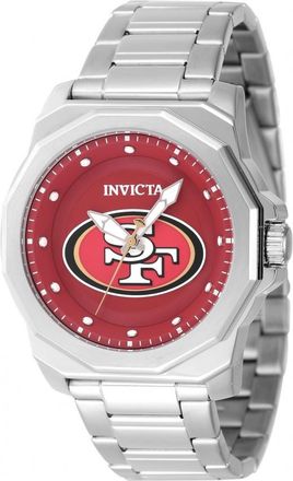 Invicta Nfl San Francisco 49ers Quartz Red Dial Mens Watch 47923