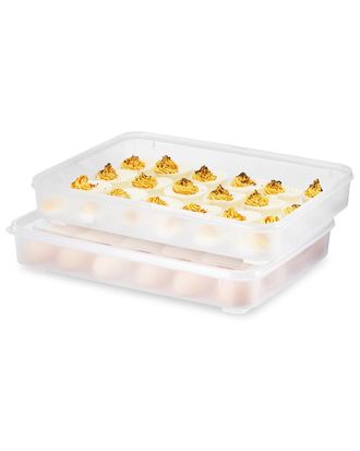 Sorbus Set Of 2 Egg Containers With Lids