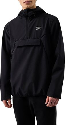 Reebok Mens Burbage Overhead Windrunner Jacket (Black) - Size X-Large