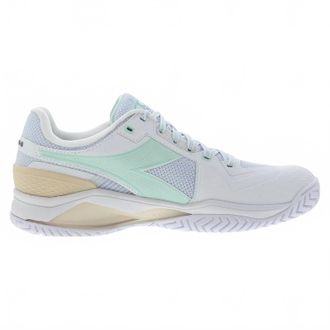 Diadora Womens Blushield Torneo 3 Shoe In White/bay