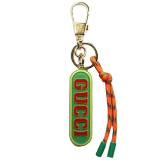 Gucci Pre-owned Accessories, unisex, Green, Size: ONE SIZE Pre-owned Fabric Key-holder