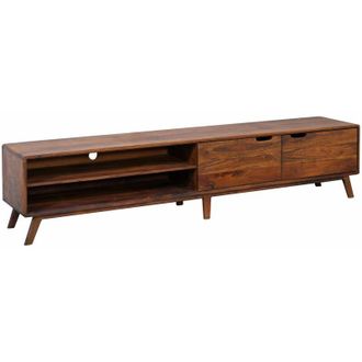 Massivmoebel24 mobile tv in legno di Sheesham / palissandro 220x40x48 Noce laccato malm&ouml; 2 125
