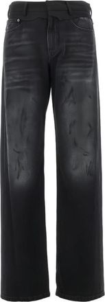 Maison Margiela Black Washed Straight Fit Jeans