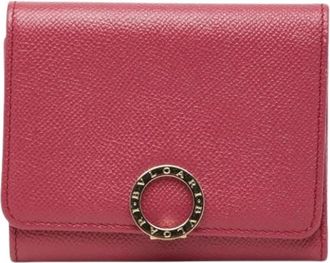 Bulgari Pre-owned Vintage Portemonnee (drievoudig) - Dames - Vintage Accessoires - Roze - ONE Size - Leer - Vintage
