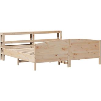 vidaXL Vidaxl - Estructura De Cama Sin Colch&oacute;n Madera Maciza De Pino 200x200 Cm