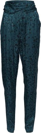 Chlo&eacute; butterfly-pattern trousers - Green