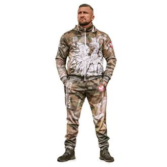 OEM Ch&aacute;ndal Deportivo Para Hombre, Estampado De Camuflaje Polaco - Talla M