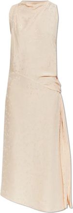 Victoria Beckham Asymmetrische Bloemjurk - Dames - Casual kleedjes - Roze - S - Kleedjes