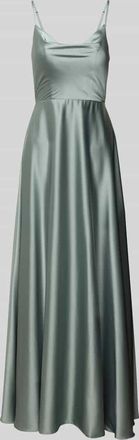 Laona Abendkleid mit Wasserfall-Ausschnitt in Hellgruen, Gr&ouml;&szlig;e 38