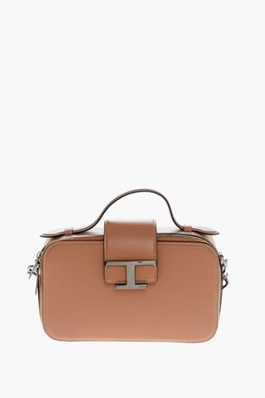 Tod's Leather Camera Bag with Monogram Tods