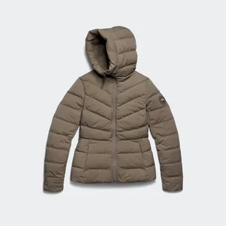 Canada Goose Clair Jacket Tonal Disc (Women, Taupe Grey, XS)