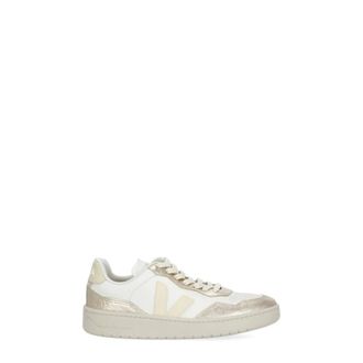 Veja Sneakers, female, White, Size: 7 1/2 US V-90 Leather Sneakers