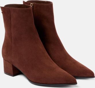 Gianvito Rossi Lyell 45 suede ankle boots