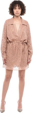 Stella McCartney Peach Animal Print Shirt Dress